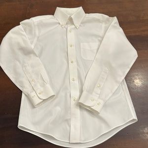 Brooks Brothers White Button Down Kids Shirt